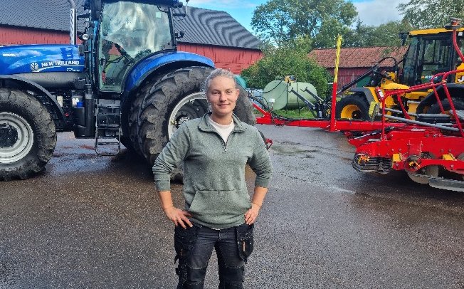 Lysette Josefsson är en ung spannmålslantbrukare som ser att ytterligare ökade kostnader för svenskt lantbruk gör det svårare att konkurrera med utländska importer.