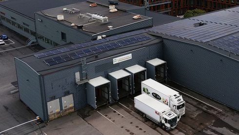 Klimat-Transports nya terminal i Göteborg.