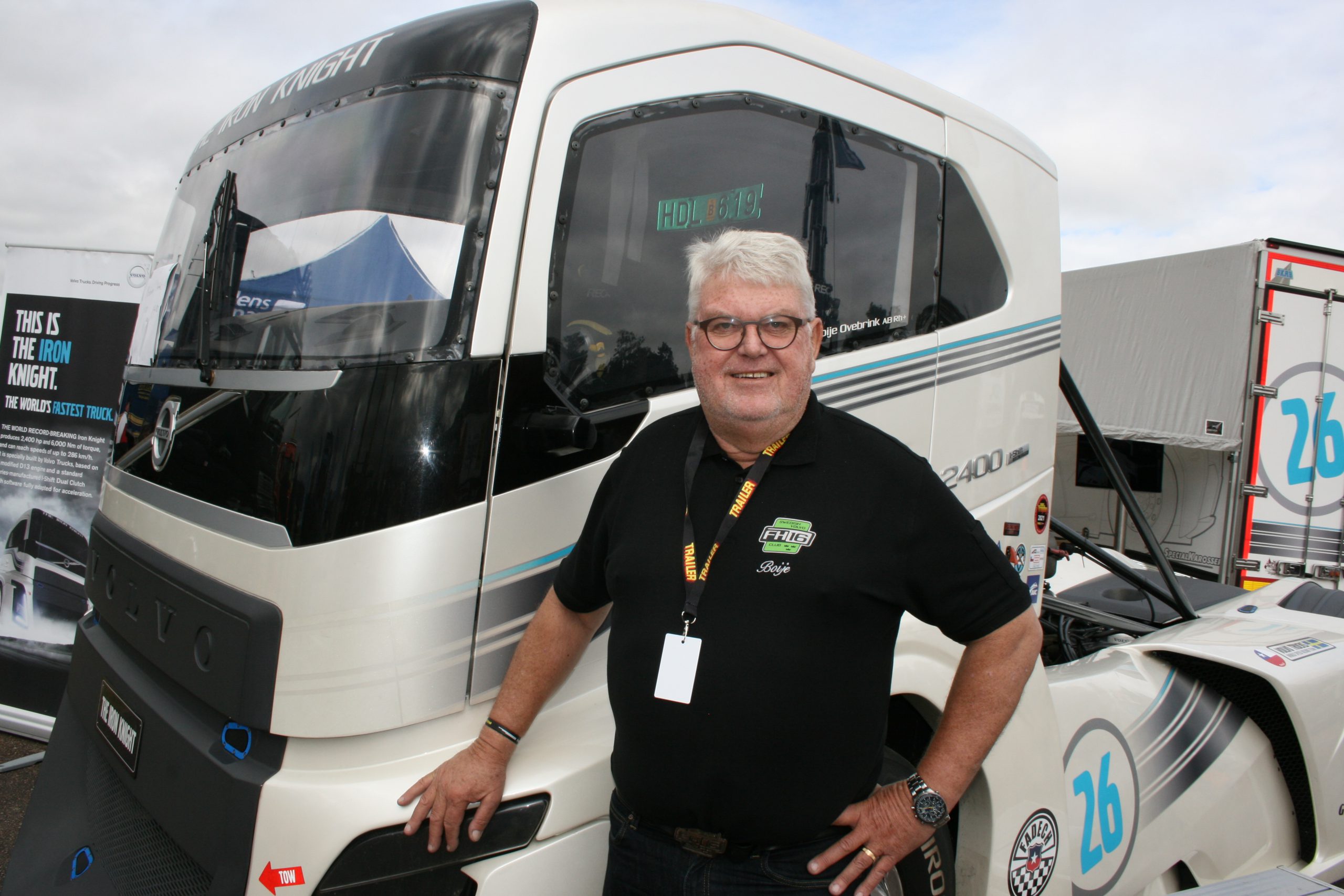 Boije Ovebrink har slagit fem hastighetsrekord med lastbil. Foto: Heidi Bodensjö/Proffs.